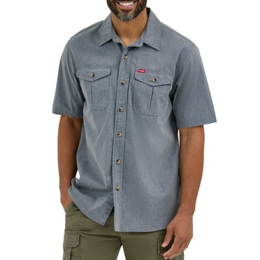 Wrangler® Men's Relaxed Stretch Short Sleeve Shirt, Sizes S-5XL