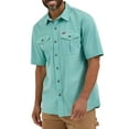 thumbnail image 1 of Wrangler® Men's Relaxed Stretch Short Sleeve Shirt, Sizes S-5XL, 1 of 3