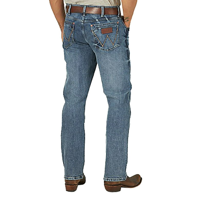 Wrangler Men's Retro Greeley Light Wash Stretch Relaxed Wrangler Men's Retro Greeley Light Wash Stretch Relaxed