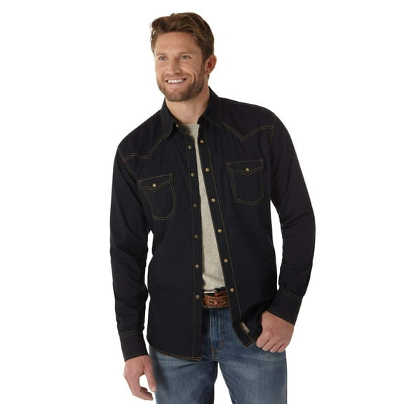Wrangler Men's Retro Premium Snap Down Shirt MVR532X