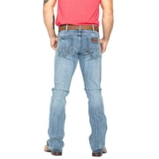Wrangler Mens 77 Slim Boot Light Wash Jean