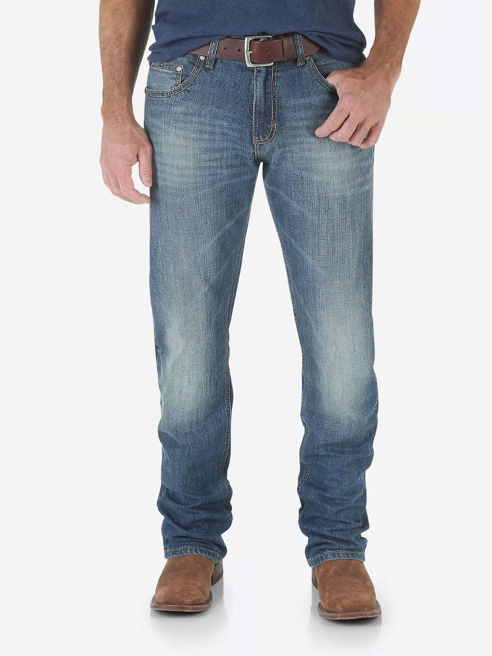 Wrangler Retro Bozeman Slim Straight Jeans 44W x 36L Dark Wash 並行輸入品 Wrangler Men\u0027s George Strait Cowboy Cut Original Fit Jean, River Wash, 33W  x 38L : : Fashion