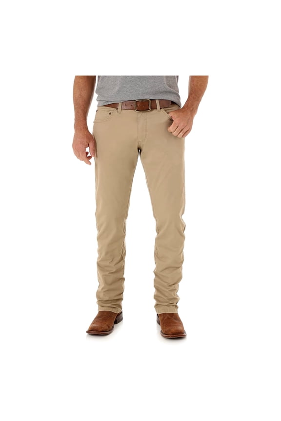 Men's Retro Slim Stretch Straight Jeans Light Brown 32W x 32L US