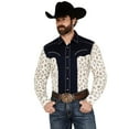 thumbnail image 1 of Wrangler Men's Rodeo Ben Color Block Floral Print Long Sleeve Pearl Snap Multi X-Large, 1 of 4