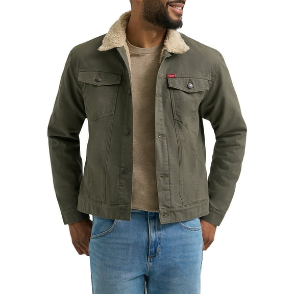 Wrangler® Men's Sherpa Fleece Lined Jacket, M-2XL