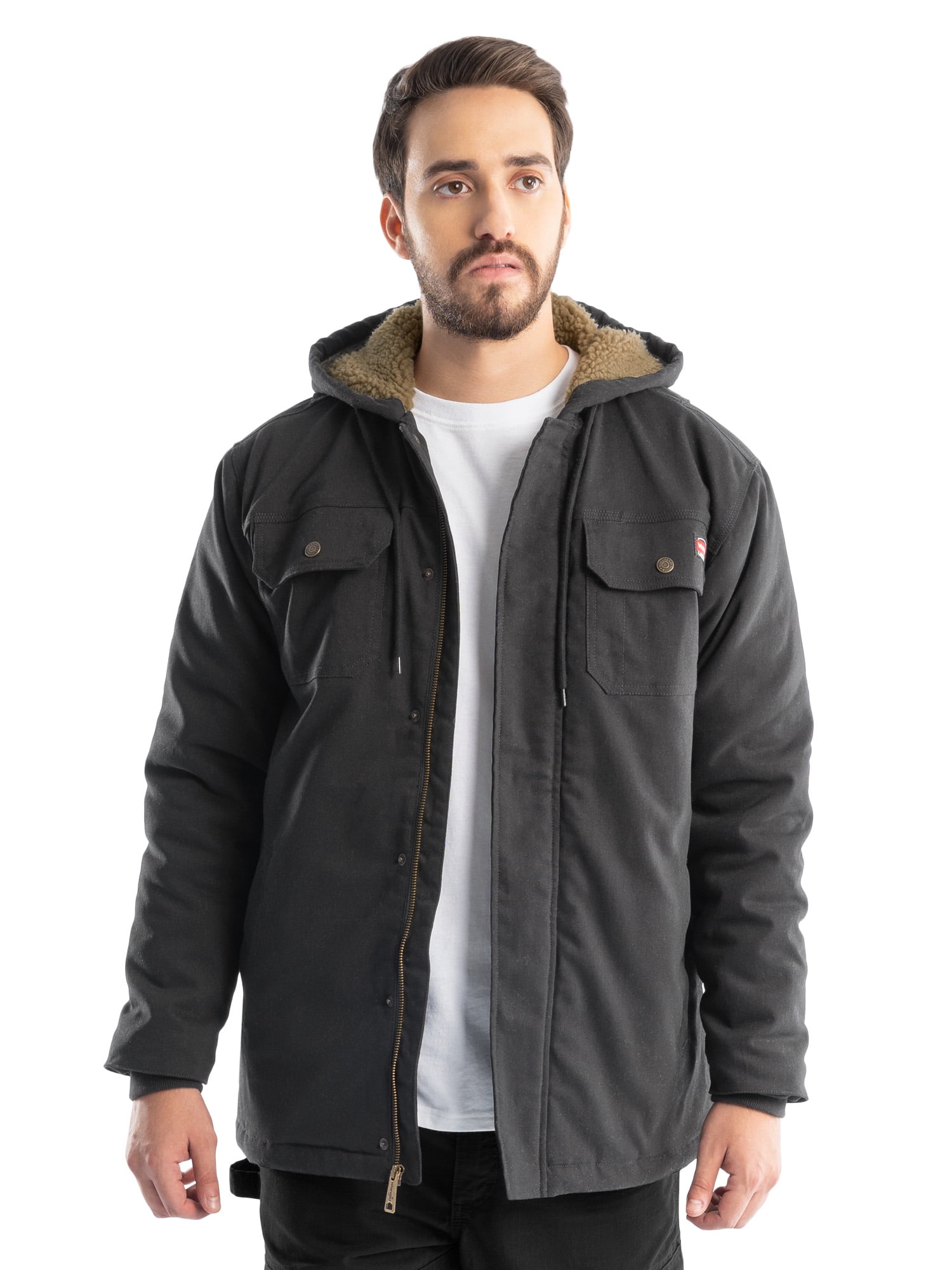 Wrangler Workwear Men's Sherpa-Lined Duck Jacket, Size S-3XL (Regular & Extended Sizes)