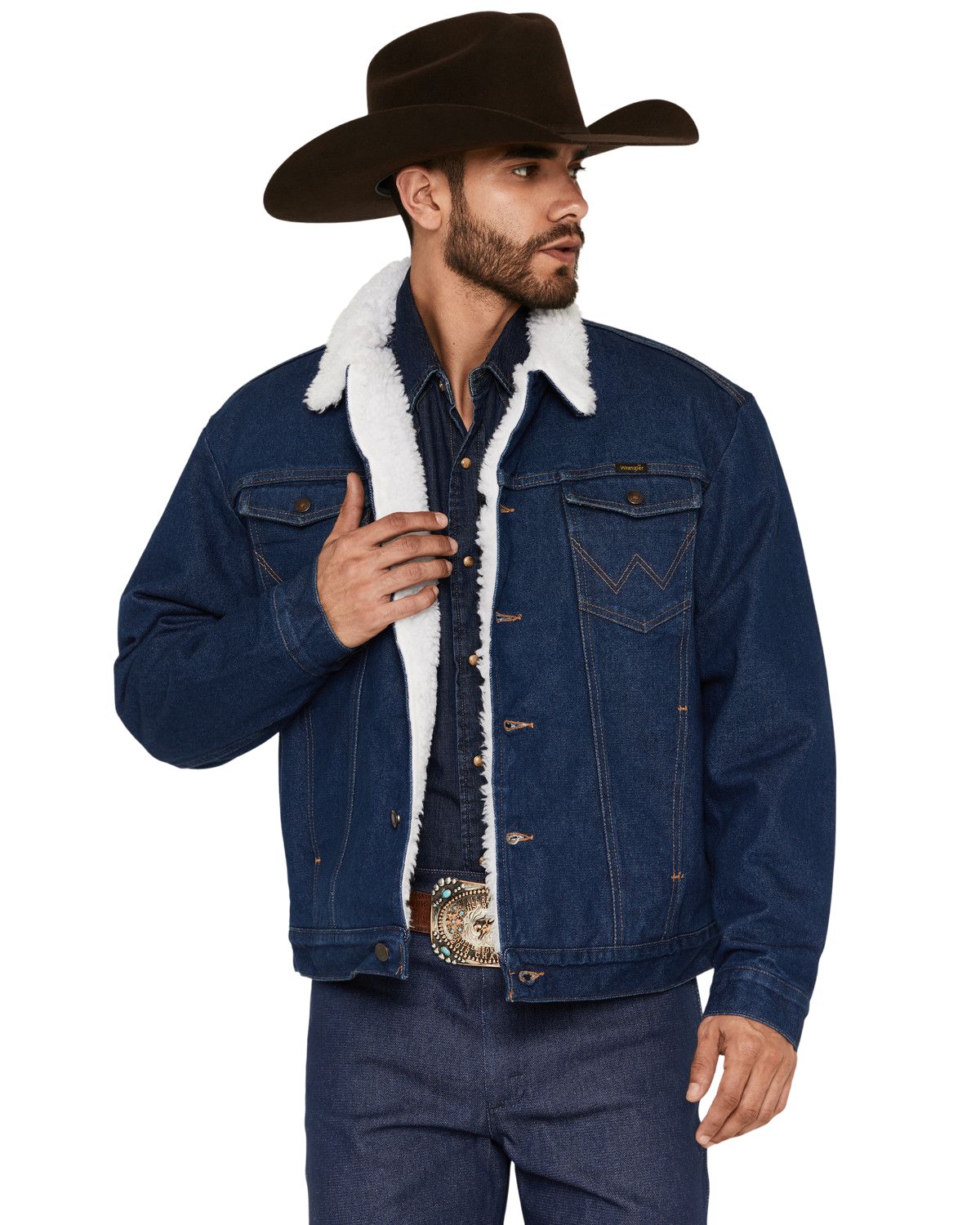 Wrangler Men's Deadfellaz Denim Jacket - Western Style Cotton Jacket With Front Pockets