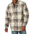 thumbnail image 1 of Wrangler Men's Sherpa Lined Flannel Heavyweight Shirt Jacket, 1 of 4