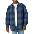 Wrangler Men's Sherpa Lined Flannel Heavyweight Shirt Jacket