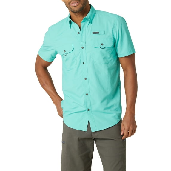 Wrangler Men's Short Sleeve Fishing Shirt, Sizes S-5XL