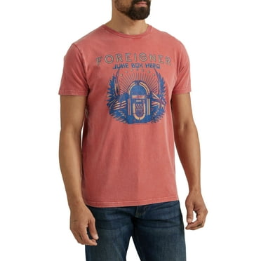 Wrangler® Men's Short Sleeve Foreigner Graphic Band Tee, Sizes S-3XL