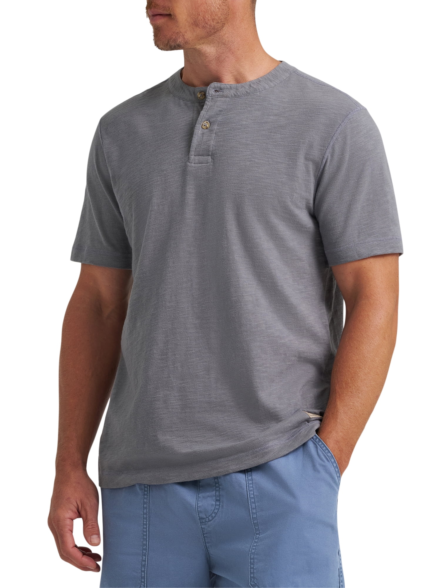 Wrangler® Men's Short Sleeve Henley, Sizes S-3XL