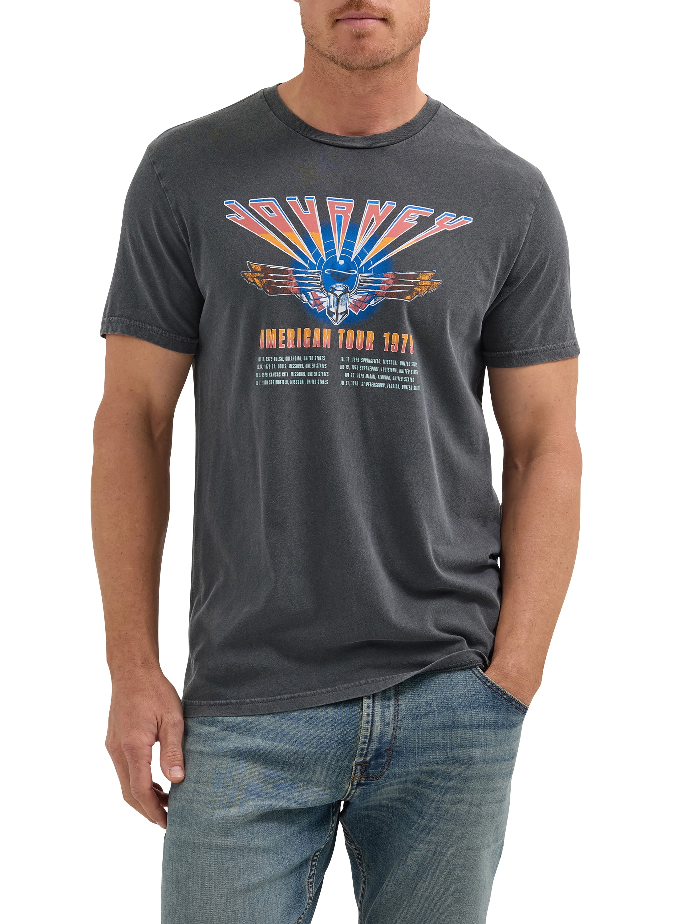 Wrangler® Men's Short Sleeve Journey Graphic Band Tee, S-3XL