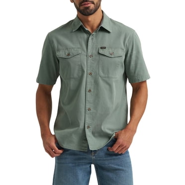 Wrangler® Men's Short Sleeve Micro Ripstop Shirt