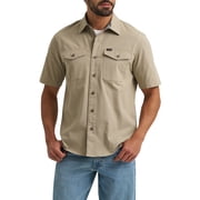 Wrangler® Men's Short Sleeve Micro Ripstop Shirt