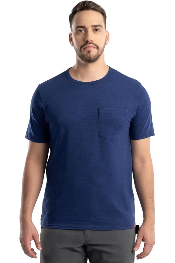 Men's Short Sleeve Recycled Slub Pocket T-Shirt