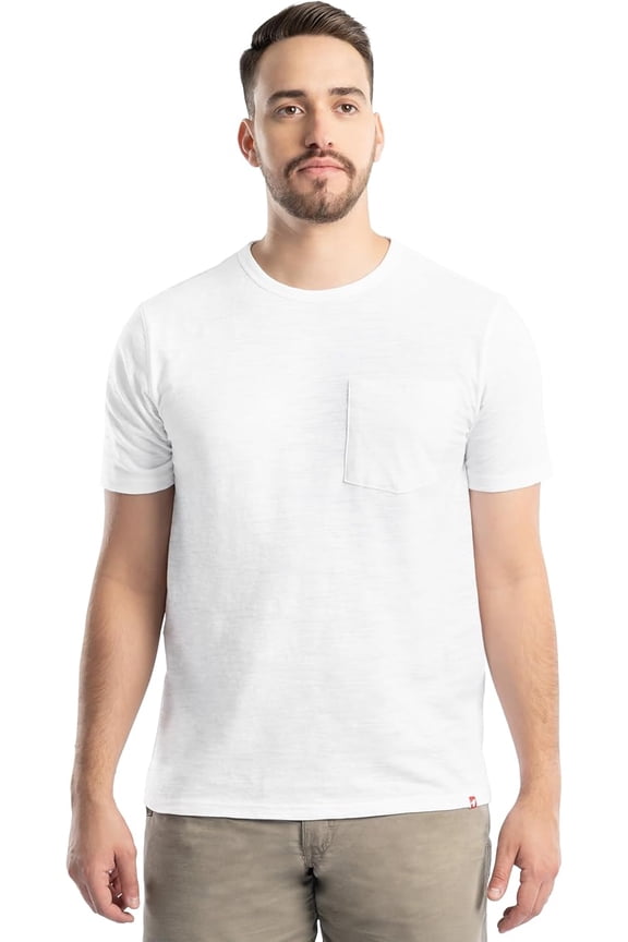 Men's Short Sleeve Recycled Slub Pocket T-Shirt