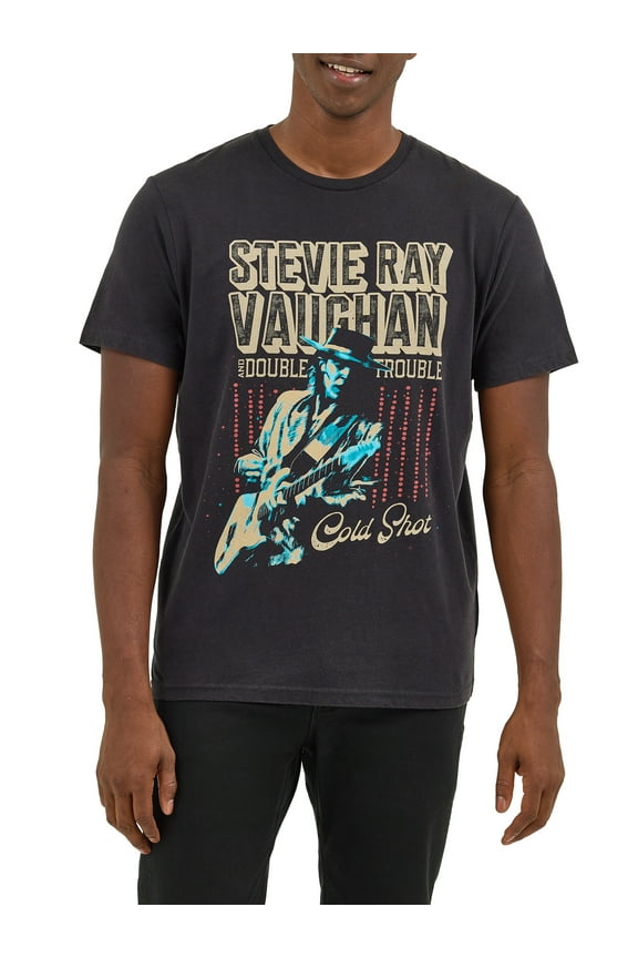 ® Men's Short Sleeve Stevie Ray Vaughan Graphic Tee, S-3XL