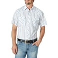 thumbnail image 1 of Wrangler Men’s Short Sleeve Two Pocket Plaid Western Shirt, 1 of 3