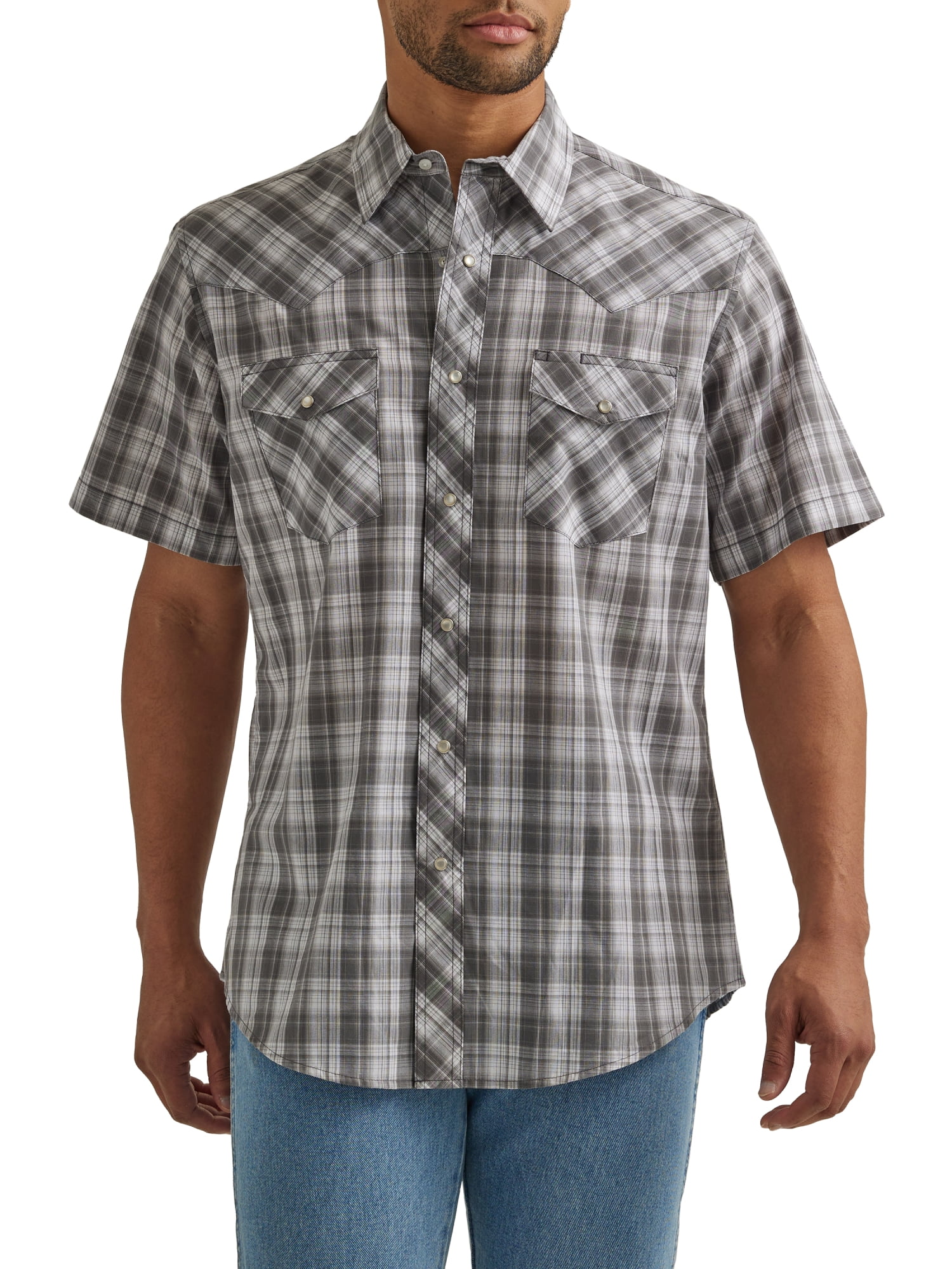 Wrangler Men's Short Sleeve Graphic Shirt – 100% Ring-Spun Cotton With Relaxed Fit