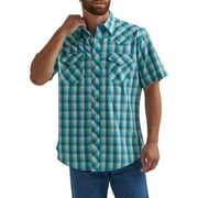 Wrangler Men's Short Sleeve Western Shirt, Size S-5XL