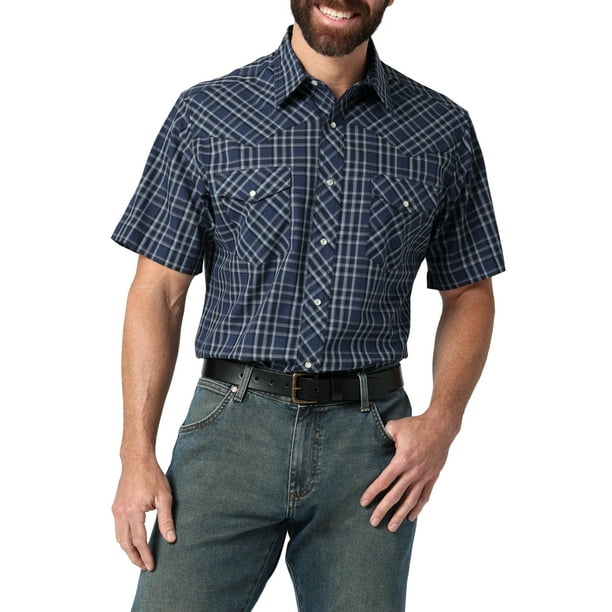 Wrangler® Men's Short Sleeve Western Shirt