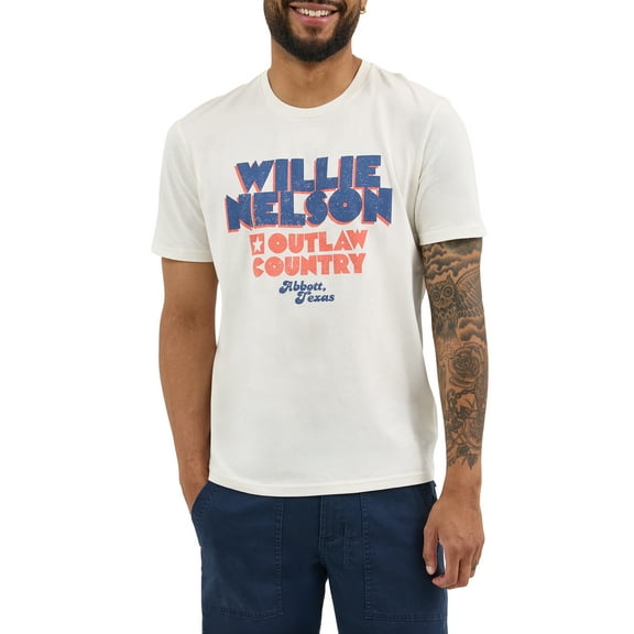 Wrangler® Men's Short Sleeve Willie Nelson Graphic Tee, S-3XL
