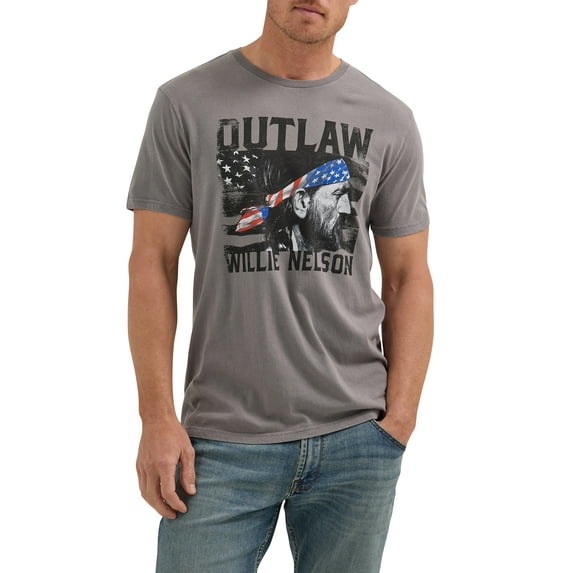 Wrangler® Men's Short Sleeve Willie Nelson Graphic Tee, S-3XL