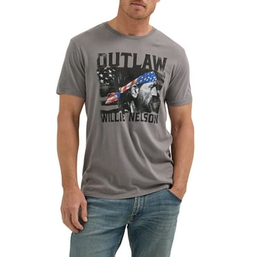 Wrangler® Men's Short Sleeve Willie Nelson Graphic Tee, S-3XL