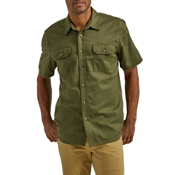 Wrangler Men's Short Sleeve Woven Shirt, Sizes S-5XL