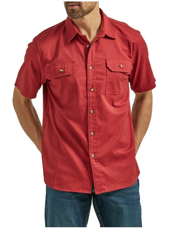 Wrangler Men's Short Sleeve Woven Shirt, Sizes S-5XL