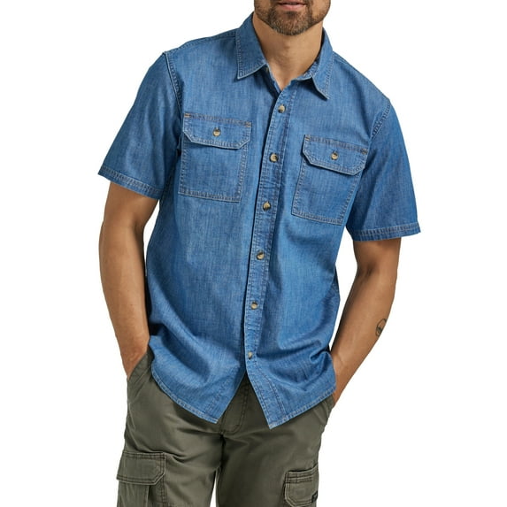Wrangler Men's Short Sleeve Woven Shirt, Sizes S-5XL