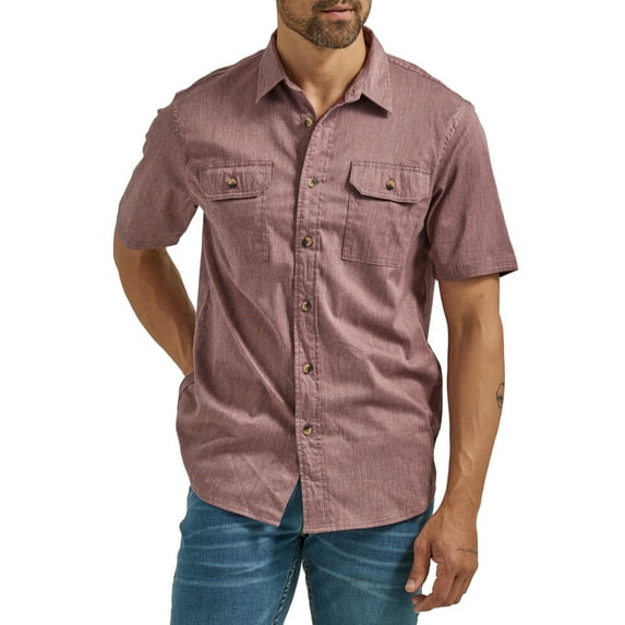 Wrangler Men's Short Sleeve Woven Shirt, Sizes S-5XL