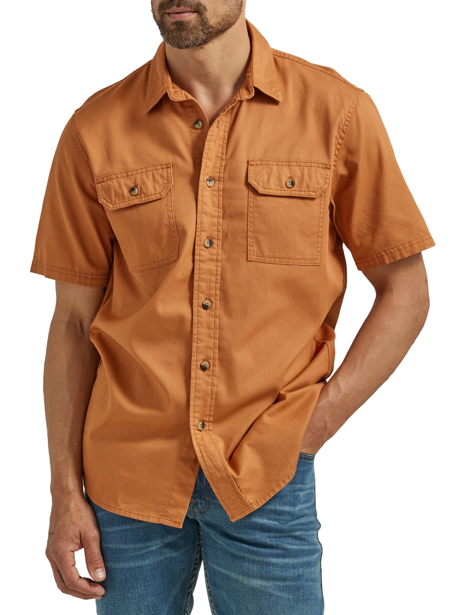 Shop Wrangler Men's Short Sleeve Woven Shirt, Sizes S5XL Great