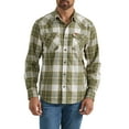 thumbnail image 1 of Wrangler® Men's Slim Fit Long Sleeve Woven Twill Shirt with Sunglasses Cleaner, Sizes S-5XL, 1 of 5