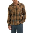 Wrangler® Men's Slim Fit Long Sleeve Woven Shirt with Sunglasses