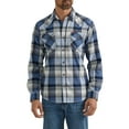 thumbnail image 1 of Wrangler® Men's Slim Fit Long Sleeve Woven Twill Shirt with Sunglasses Cleaner, Sizes S-5XL, 1 of 5