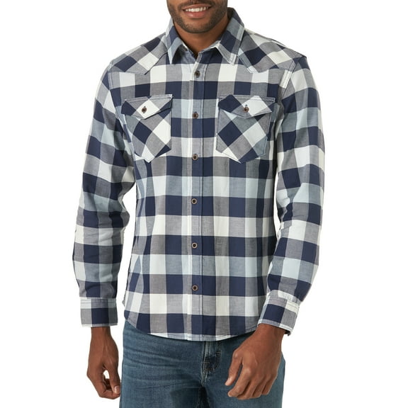 Wrangler Men’s Slim Fit Long Sleeve Woven Shirt