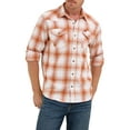 thumbnail image 1 of Wrangler® Men's Slim Fit Long Sleeve Woven Twill Shirt with Sunglasses Cleaner, Sizes S-5XL, 1 of 5
