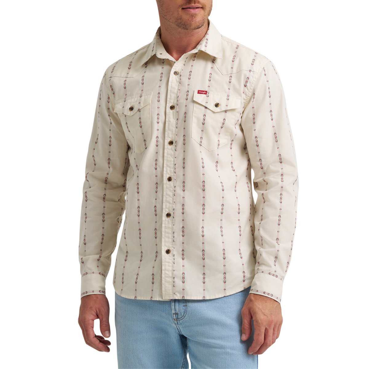 ® Men's Slim Fit Long Sleeve Woven Twill Shirt with Sunglasses Cleaner, Sizes S-5XL