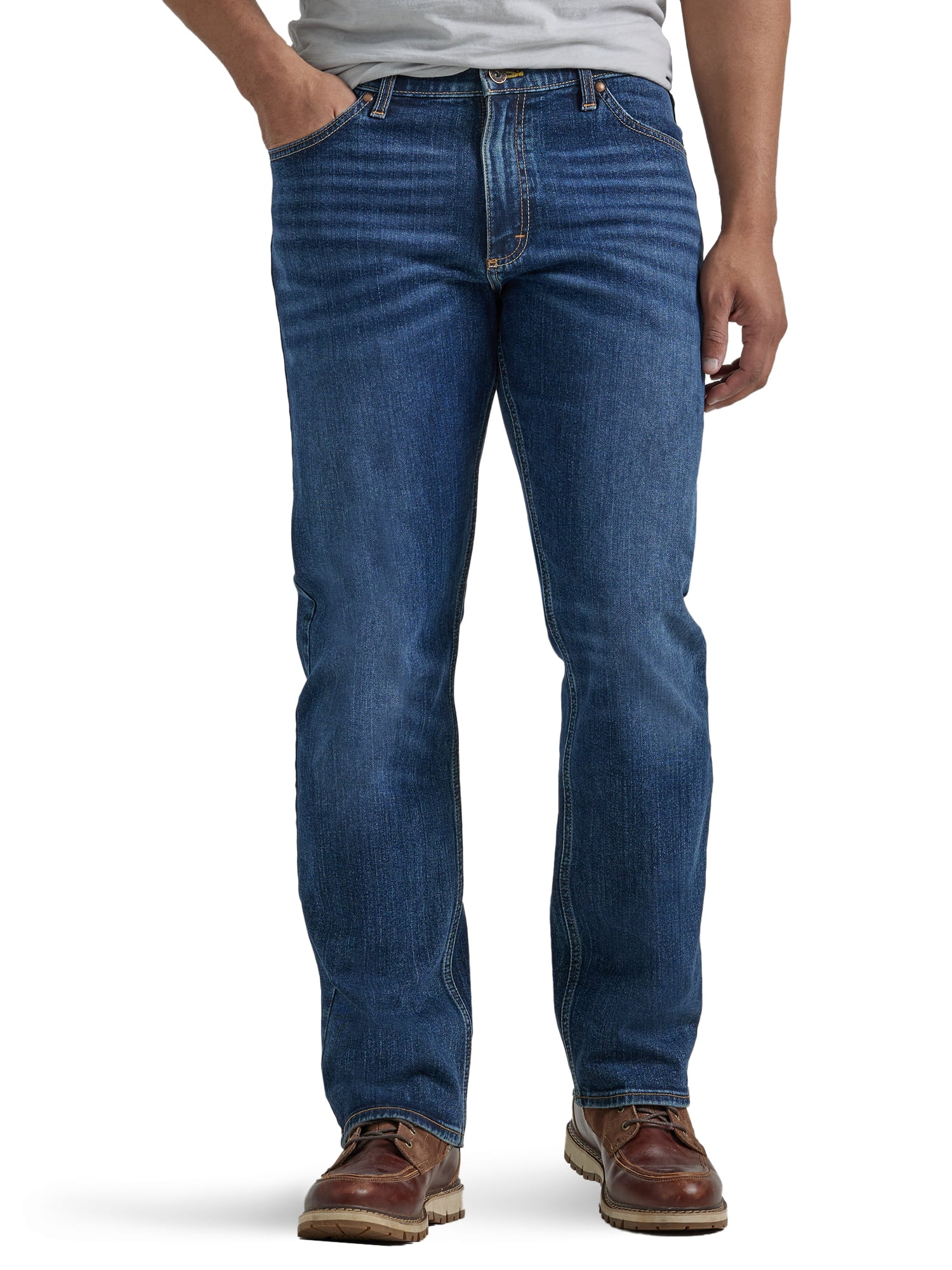 Wrangler Men's Straight Fit Jean with Stretch - Walmart.com