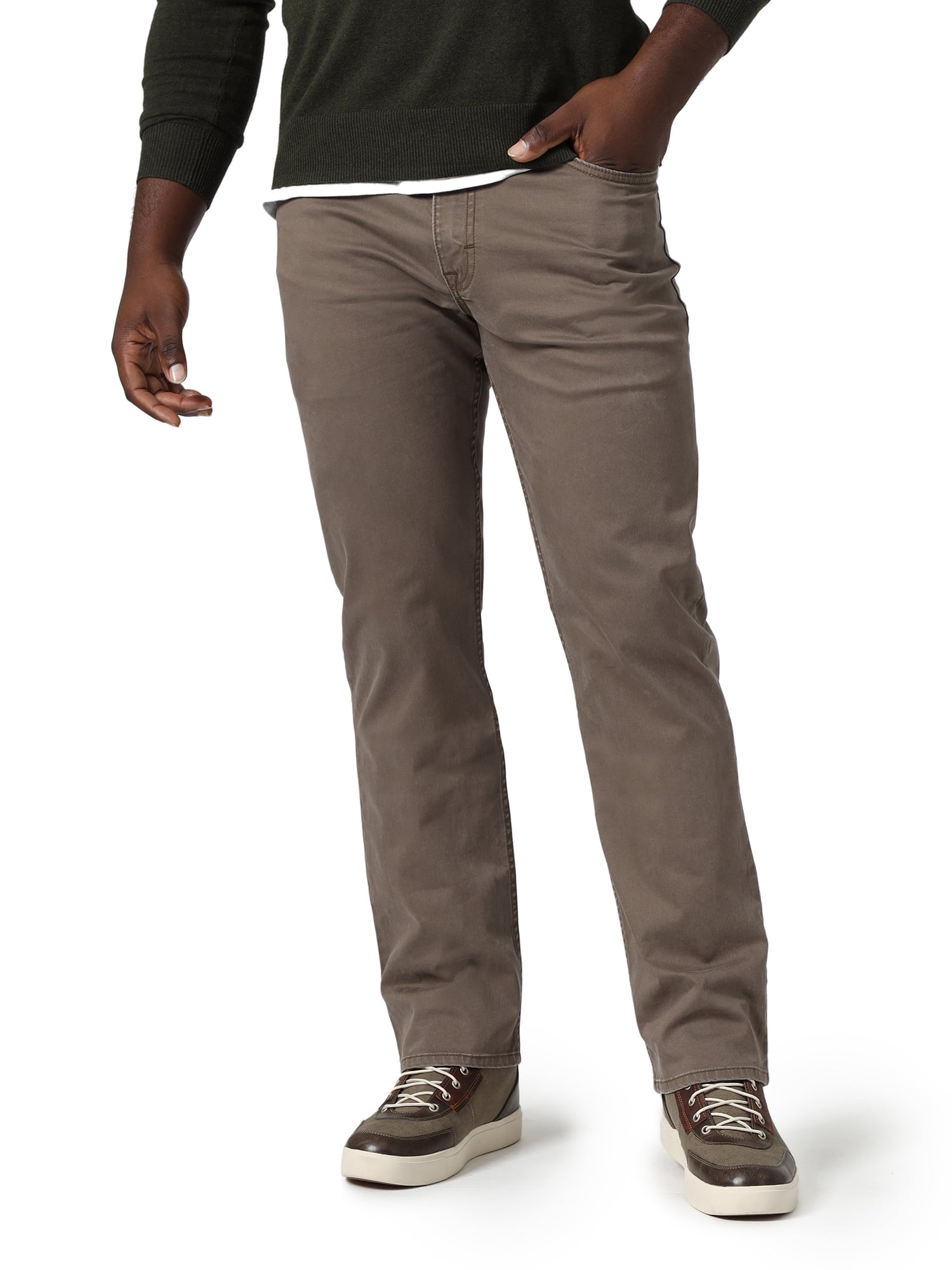 Wrangler Men's Stretch Straight Fit Twill Pant - Walmart.com