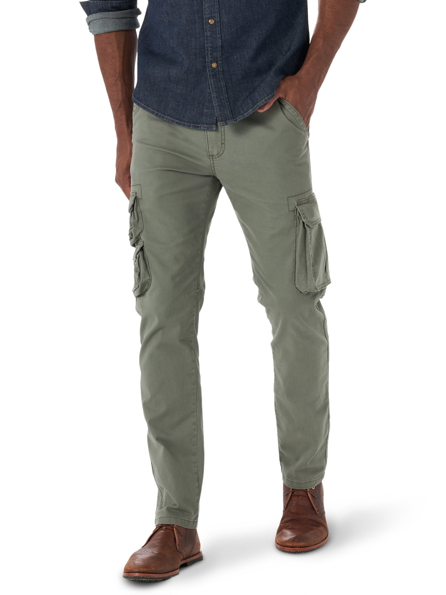 Wrangler Men's Stretch Taper Leg Regular Fit Cargo Pant - Walmart.com