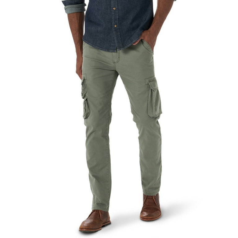 Wrangler Men s Stretch Taper Leg Regular Fit Cargo Pant Walmart