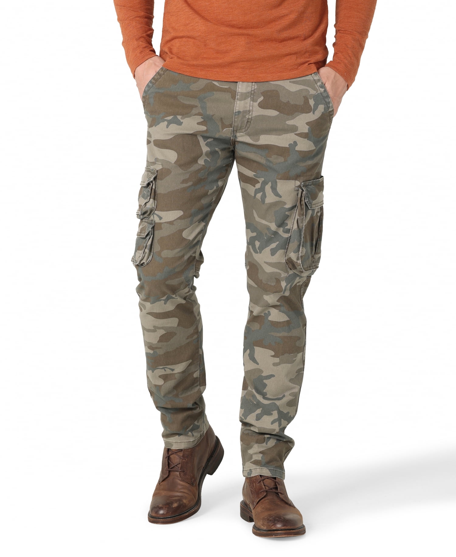 Wrangler® Men's Stretch Taper Leg Regular Fit Cargo Pant Wrangler® Men's Stretch Taper Leg Regular Fit Cargo Pant