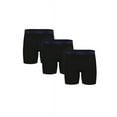 thumbnail image 1 of Wrangler Supima ComfortFlex Stretch Boxer Briefs Men’s Underwear, L, Black/Navy, 6-Pack, 1 of 11