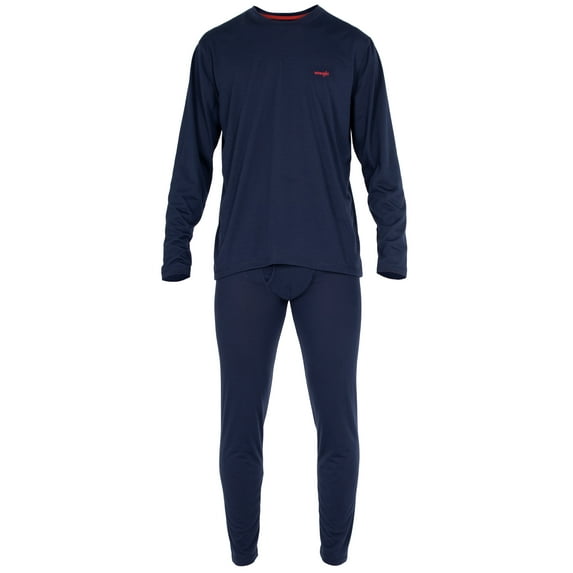 Wrangler Men’s Thermal Underwear 2 Piece Set, Men’s Long Johns Shirt and Pants, Sizes M-XL