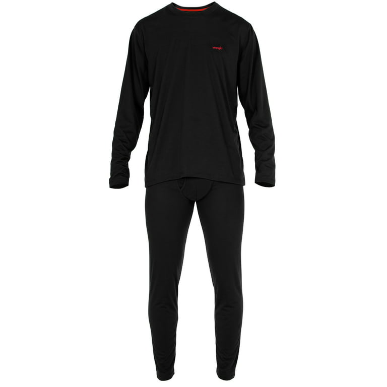 Wrangler Men's Thermal Underwear 2 Piece Set, Men's Long Johns Shirt and  Pants, Sizes M-XL 