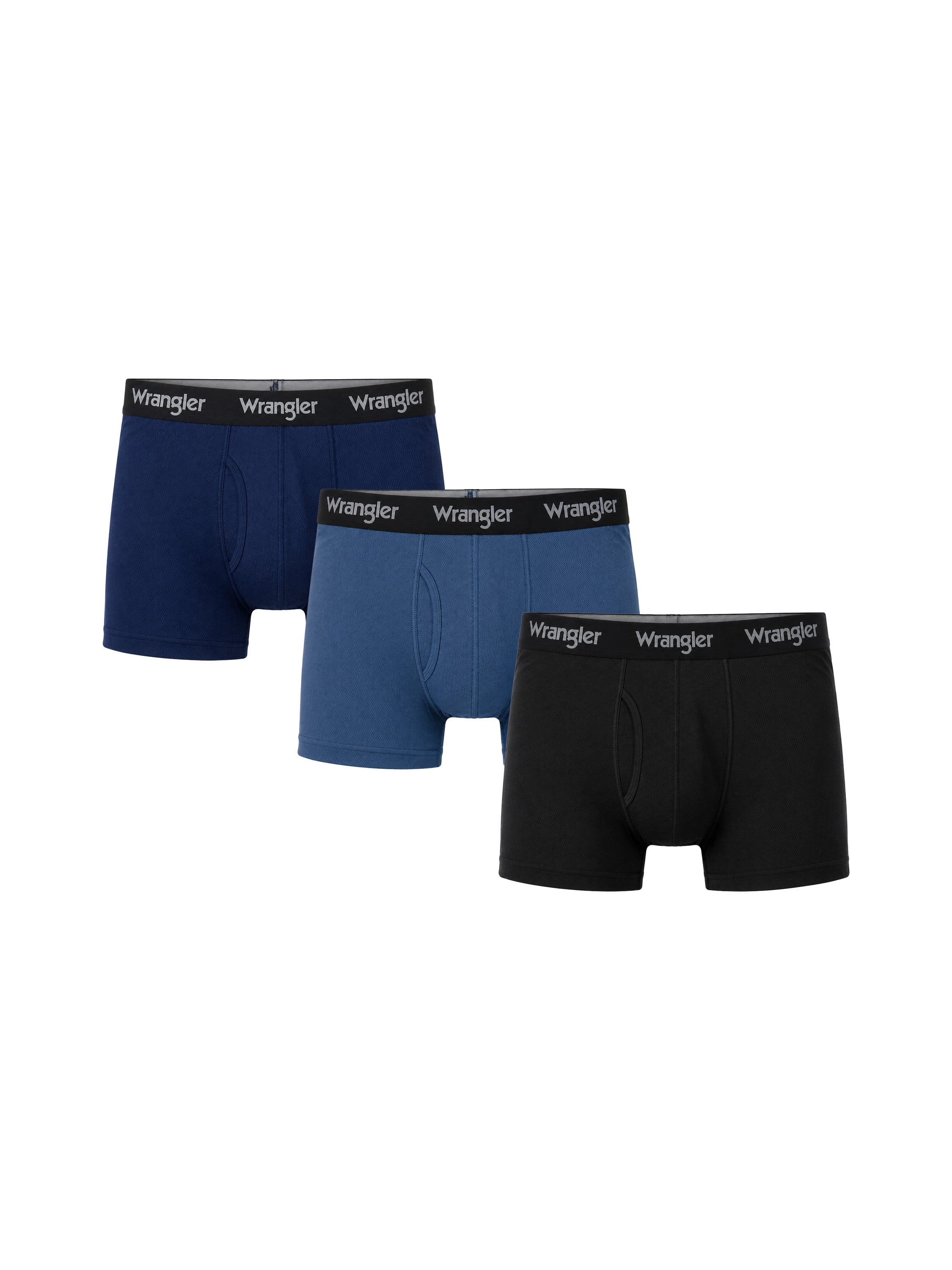 Wrangler Men's Tough Flex Mesh Boxer Brief, 3 Pack