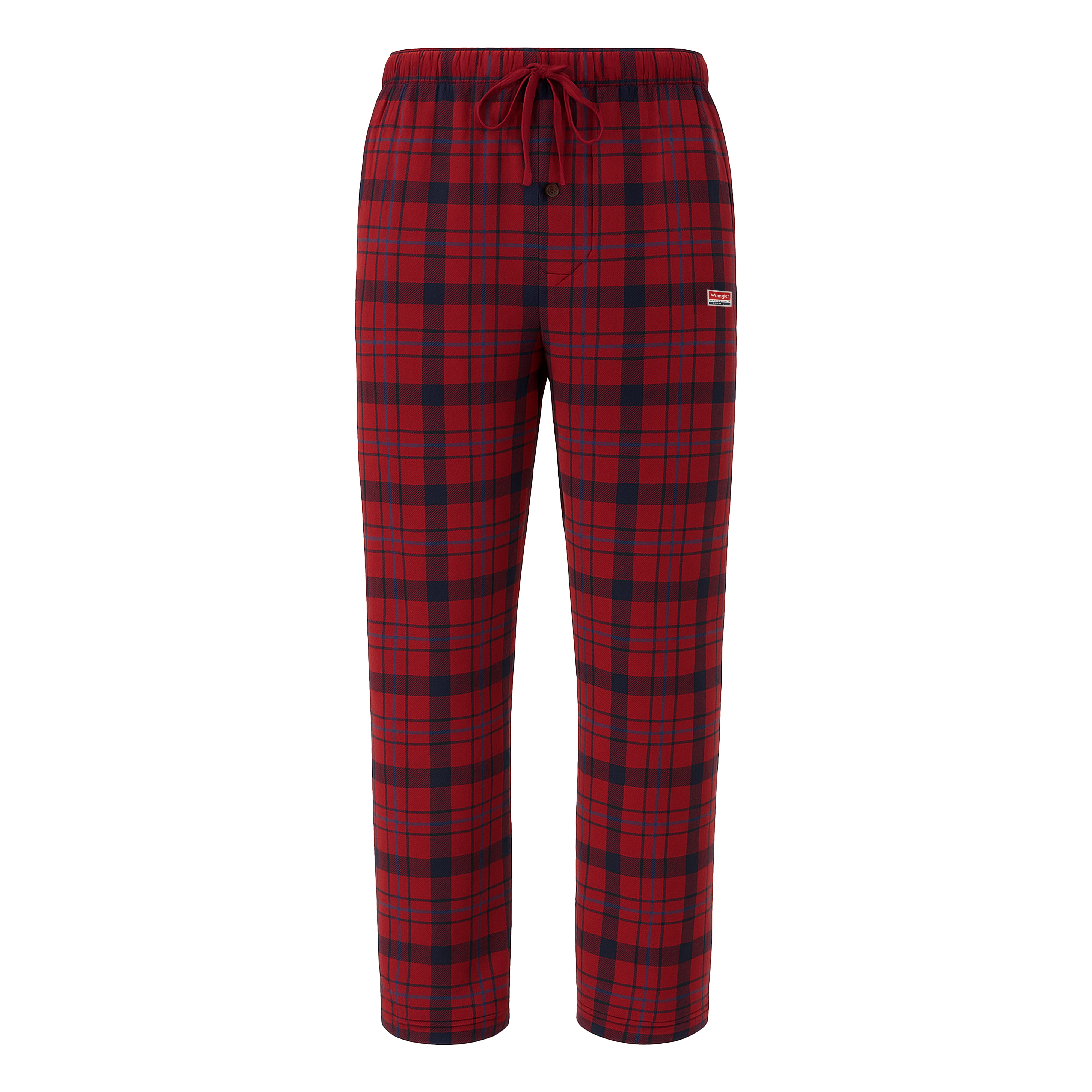 Wrangler Ultra Comfort Microfleece Men's Lounge Pants, Relaxed Fit, Plaid, 100% Polyester Fleece, M-2XL